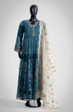 MAHEEN -3 PIECE EMBROIDERED MAXI