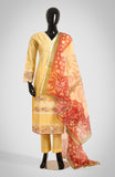 NIMRA-  3 PIECE EMBROIDERED COTTON SUIT