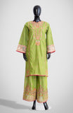 WAFA -  3 PIECE  EMBROIDERED COTTON SUIT