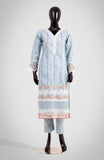 OCEAN -  3 PIECE  EMBROIDERED COTTON SUIT