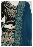 MEENA- 3 PIECE EMBROIDERED CHIFFON MAXI