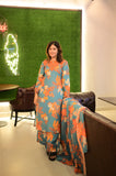 LAIBA-  3 PIECE  PRINTED POLY COTTON SUIT