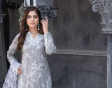 RANIA-3 PIECE EMBROIDERED  COTTON SILK SUIT